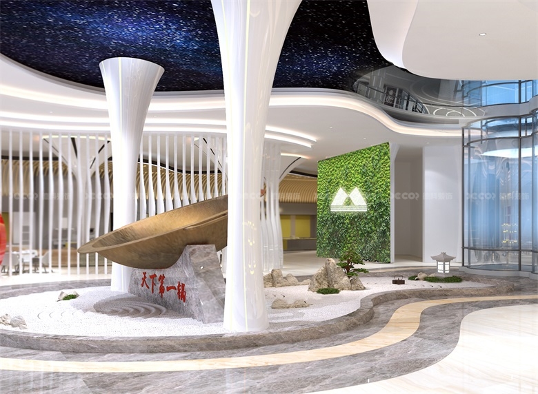 在企業(yè)展廳裝修設(shè)計(jì)中，如何運(yùn)用品牌元素和視覺(jué)識(shí)別系統(tǒng)？